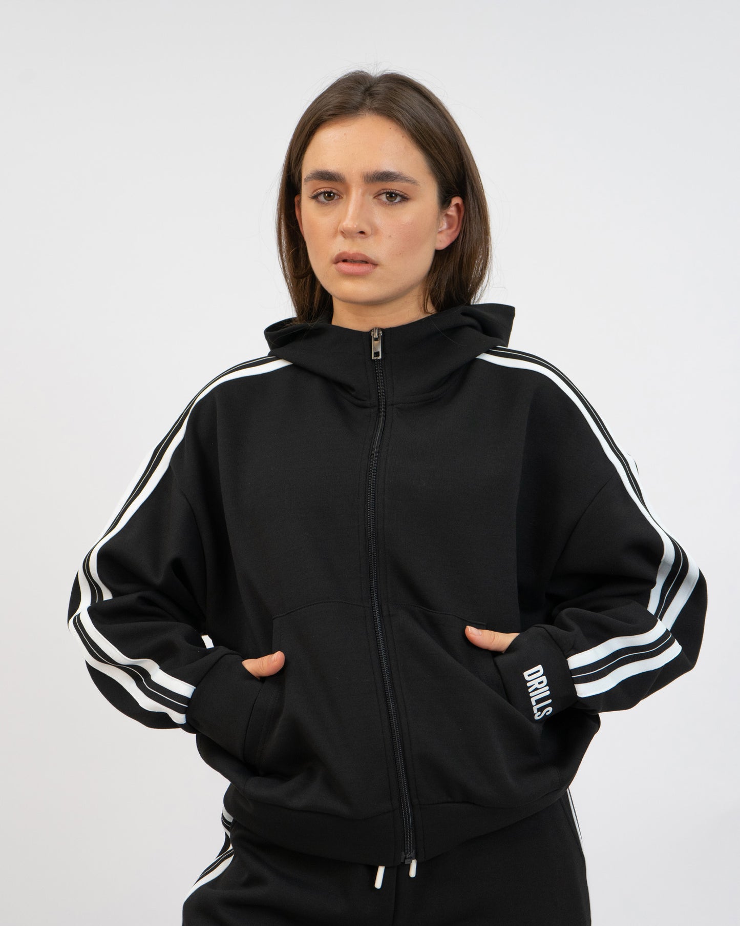RECREATION SCUBA ZIP HOODIE BLACK